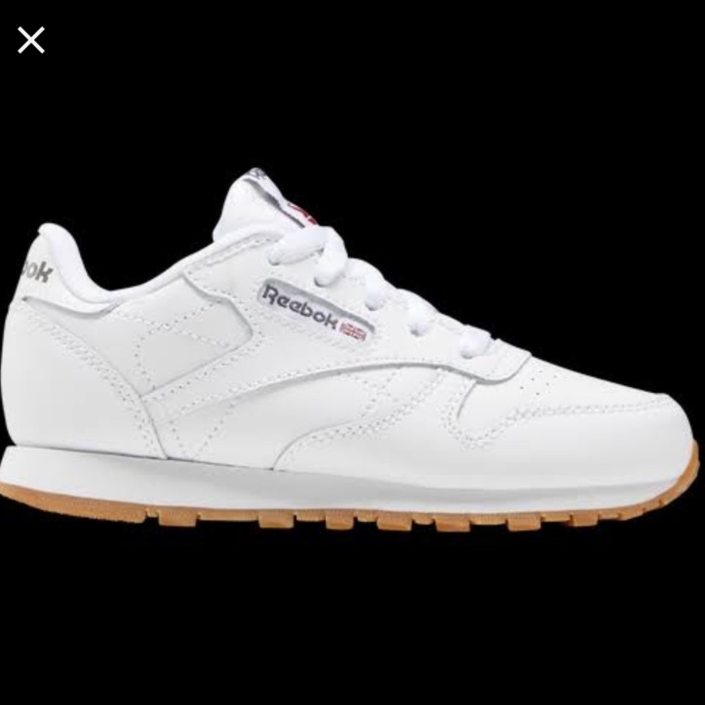 Reebok leather junior Course A Pied running sneakers
